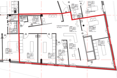 Bureaux de 145 m2 à louer - Centre ville